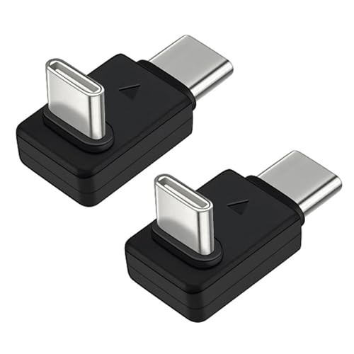 QINZITAO Tragbarer L-förmiger Doppel-Typ-C-auf-Typ-C-OTGs-Adapter für kabellose Lavalier-Mikrofone und USB-C-Geräte von QINZITAO