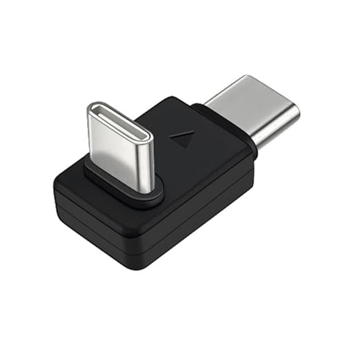 QINZITAO Tragbarer L-förmiger Doppel-Typ-C-auf-Typ-C-OTGs-Adapter für kabellose Lavalier-Mikrofone und USB-C-Geräte von QINZITAO