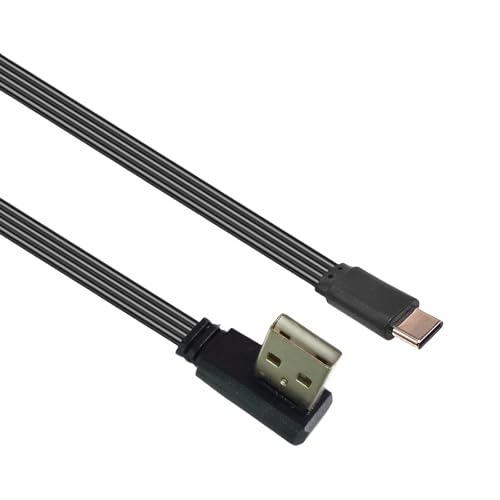 QINZITAO USB 2.0 Stecker auf USB C Typ C Stecker, abgewinkelt, Daten, flach, FPC-Kabel für FPV & Disk & Telefon QINZITAO USB 2.0 Stecker auf USB C Typ C Stecker, abgewinkelt, Daten, flach, FPC-Kabel für FPV & Disk & Telefon von QINZITAO