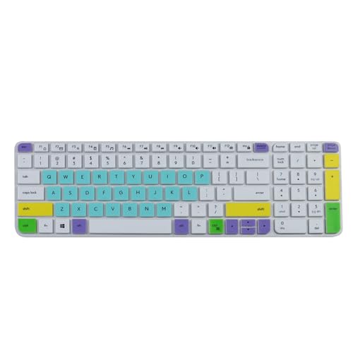 QINZITAO Wasserdichte Silikon-Tastaturabdeckungen für K580/K585/K470/MK470 kabellose Tastatur-Zubehör von QINZITAO