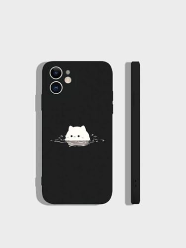 Kompatibel mit iPhone 13 Hübsche kreative TPU - Bedruckte Anti Fall Weiche Handyhülle mit Lass Uns ins Thermalbad Gehen Katzenmuster Kompatibel mit iPhone 13 Hübsche kreative TPU - Bedruckte Anti Fall Weiche Handyhülle mit Lass Uns ins Thermalbad Gehen Katzenmuster von QIODAYI