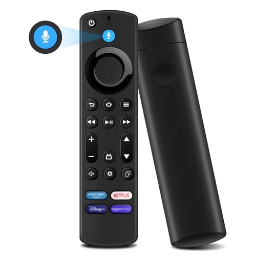 Fernbedienung Ersatz(4th Gen), Fernbedienung mit Sprachsteuerung für TV S-tick/TV Cube und alle Insignia-Toshiba-Pioneer-FireOS-Smart-TVs von QIQIAZI