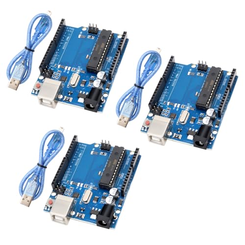 ReV3 Entwicklungsboard,3 Stück ReV3 Mikrocontroller Board 32 KB Flash, 3X Timer, 6X PWM, 1x SPI, mit USB Kabel,Kompatibel mit Aruduino IDE ReV3 Entwicklungsboard,3 Stück ReV3 Mikrocontroller Board 32 KB Flash, 3X Timer, 6X PWM, 1x SPI, mit USB Kabel,Kompatibel mit Aruduino IDE von QIQIAZI