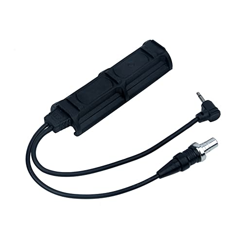 QIRUIMY Taktische Fernbedienung Dual Switch (2 Stecker) Steuerung für M300 M600 Series Scout Light und PEQ DBAL Serie von QIRUIMY