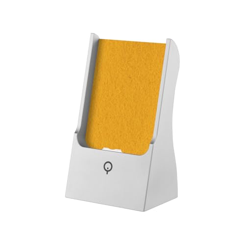 QIVADO Ladestation für iPhone, 15W Induktive Ladestation Sicheres Kabelloses Ladegerät Ständer für iPhone 16/15/14/13/12 - Charge.1 Basic - Sunshine Yellow für iPhone/iPhone Pro von QIVADO
