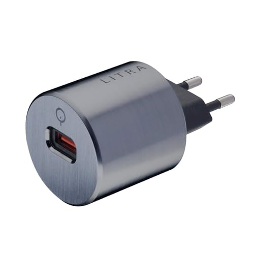 USB Ladegerät, USB Netzteil, kompatibel mit iPhone 14 13 12 11 Pro Max SE XS XR, Galaxy, Schnellladegerät Handy Stecker Charger Ladestecker - LITRA.1 Nexus Titan von QIVADO