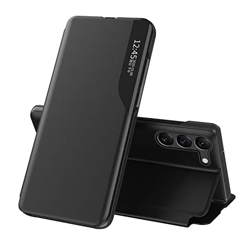 QIVSTAR Smart Window Case for Samsung Galaxy S21 FE, Hard PC + PU Leather Kickstand Business Flip Shockproof Phone Cover for Samsung Galaxy S21 FE 5G Black QHC QIVSTAR Smart Window Case for Samsung Galaxy S21 FE, Hard PC + PU Leather Kickstand Business Flip Shockproof Phone Cover for Samsung Galaxy S21 FE 5G Black QHC von QIVSTAR