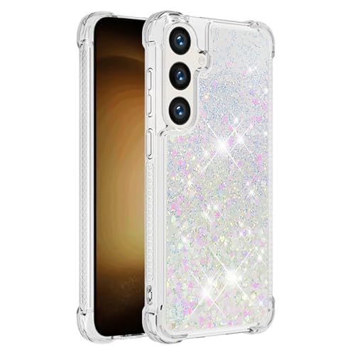 QIVSTAR YBW Schutzhülle für Samsung Galaxy S24, Glitzer, glitzernd, Treibsand, fließende Flüssigkeit, weiches TPU-Silikon, transparent, für Damen und Mädchen, luxuriöse Schutzhülle für Samsung Galaxy QIVSTAR YBW Schutzhülle für Samsung Galaxy S24, Glitzer, glitzernd, Treibsand, fließende Flüssigkeit, weiches TPU-Silikon, transparent, für Damen und Mädchen, luxuriöse Schutzhülle für Samsung Galaxy von QIVSTAR