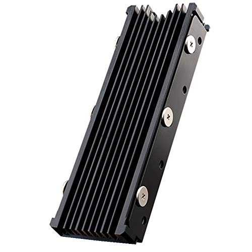 QIVYNSRY M.2 Kühlkörper NVME 2280 SSD Kühlkörper Unterstützung einseitig doppelseitig M2 SSD Kühlung mit Thermo Silikon Pads Kühler für Computer PC PS5 NVME NGFF SATA M.2 SSD Installation, schwarz QIVYNSRY M.2 Kühlkörper NVME 2280 SSD Kühlkörper Unterstützung einseitig doppelseitig M2 SSD Kühlung mit Thermo Silikon Pads Kühler für Computer PC PS5 NVME NGFF SATA M.2 SSD Installation, schwarz von QIVYNSRY