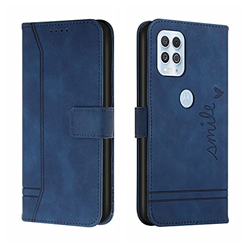 QIWEIQING Kompatibel mit Handyhülle für Motorola Moto G100 Hülle Leder, Motorola Moto G100 Klapphülle Handytasche Case für Motorola Moto G100 / Edge S Handy Hüllen,Blue HX von QIWEIQING