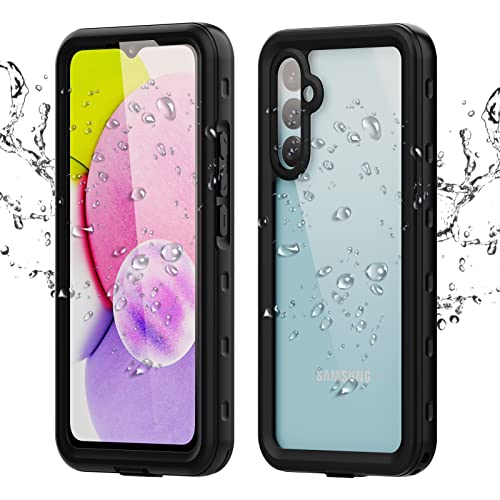 QIWEIQING Kompatibel mit Samsung Galaxy A14 5G Hülle, IP68 wasserdichte Outdoor Handyhülle, 360 Grad Schutzhülle Staubdicht Sturzfest Stoßfest Bumper Cover Case für Galaxy A14 5G.Schwarz FSK QIWEIQING Kompatibel mit Samsung Galaxy A14 5G Hülle, IP68 wasserdichte Outdoor Handyhülle, 360 Grad Schutzhülle Staubdicht Sturzfest Stoßfest Bumper Cover Case für Galaxy A14 5G.Schwarz FSK von QIWEIQING