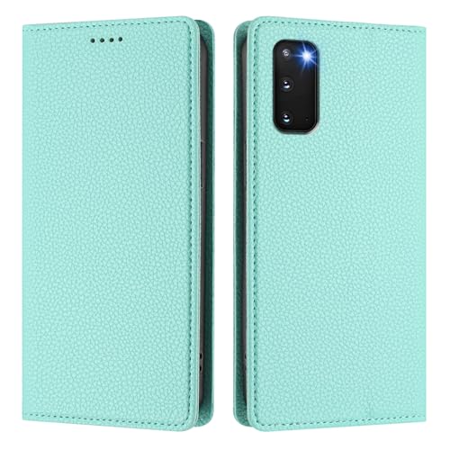QIWEIQING Kompatibel mit Samsung Galaxy S20 Hülle, Leder Flip Handyhülle Schutzhülle Tasche mit Standfunktion und Magnet Kartenfach Schutzhülle für Samsung Galaxy S20 Mintgrün YBZ QIWEIQING Kompatibel mit Samsung Galaxy S20 Hülle, Leder Flip Handyhülle Schutzhülle Tasche mit Standfunktion und Magnet Kartenfach Schutzhülle für Samsung Galaxy S20 Mintgrün YBZ von QIWEIQING