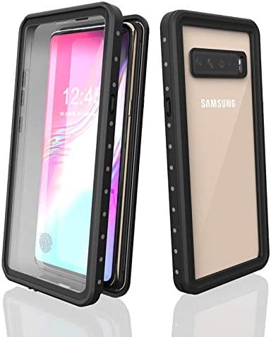 QIWEIQING Kompatibel mit Samsung Galaxy S9 Plus Hülle, IP68 wasserdichte Outdoor Handyhülle, 360 Grad Schutzhülle Staubdicht Sturzfest Stoßfest Bumper Case für Galaxy S9 Plus.Schwarz FSK von QIWEIQING
