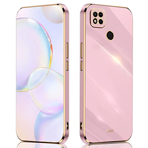 QIYIN Handyhülle für Xiaomi Redmi 10A/Xiaomi Redmi 9C/Xiaomi Redmi 9C NFC, Ultradünne Stoßfeste Schutzhülle für Damen, Bunt Silikon Case, Schützen Sie die Kamera Stoßstange Hülle (Violett) von QIYIN