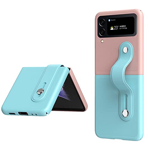 QIYIN Hülle für Samsung Galaxy Z Flip 4 (Z Flip4) Handyhülle, Bunt Matte Bumper Schutzhülle, Samsung Galaxy Z Flip 4 (Z Flip4) Cover Ultra Dünn PC Stoßfest Case mit Fingerring (Grün) von QIYIN