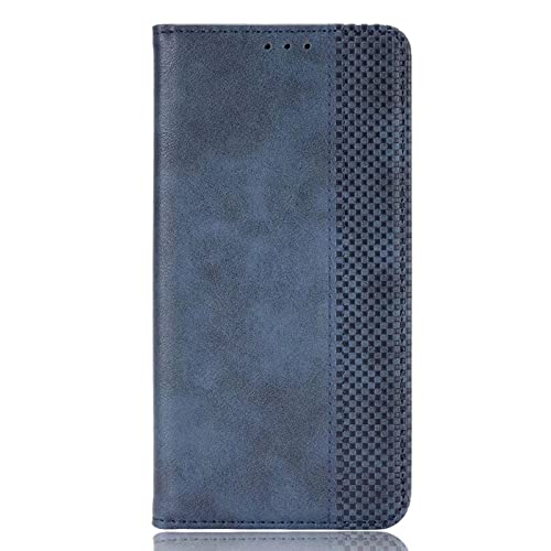 QIYIN Leder Hülle für Motorola Moto G52/Motorola Moto G72, Premium PU/TPU Leder Handyhülle mit Kartenfächer und Geldbeutel, Flip Case Klapphülle Lederhülle mit Standfunkt (Blau) von QIYIN