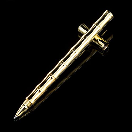 QIYUDUOLA Signing Pen Metal Gel Pen Business Pen Guest Sign In Pen Bamboo Shaped Pen For Wedding Guest Pen von QIYUDUOLA
