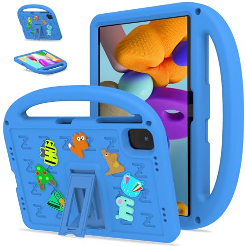QJONSIU Hülle Kompatibel mit Honor Pad X8a, PC Anti-Kratz Schutzhülle, Stoßfeste Kinderhülle mit Griff und Kickstand-Himmelblau von QJONSIU