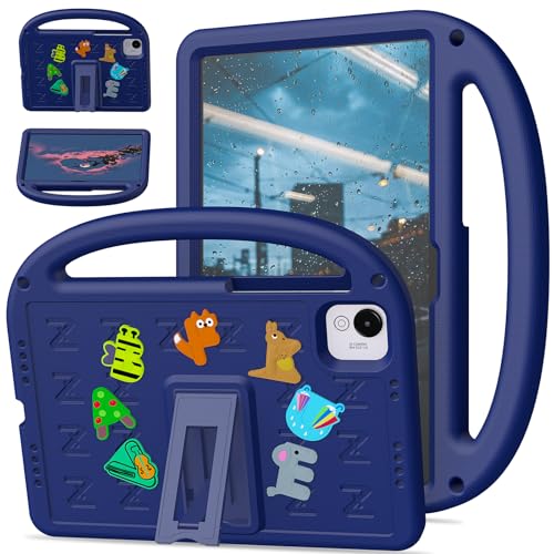 QJONSIU Hülle Kompatibel mit Honor Pad X9a, PC Anti-Kratz Schutzhülle, Stoßfeste Kinderhülle mit Griff und Kickstand-Blau von QJONSIU