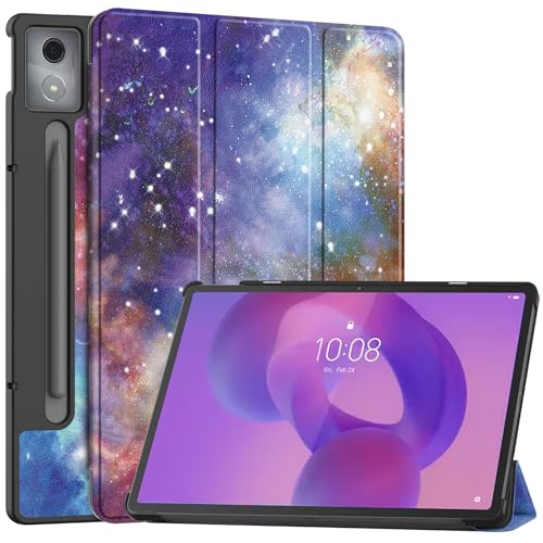 QJONSIU Hülle Kompatibel mit Lenovo Idea Tab Pro 12.7 2025 TB373FU, Standfunktion Ultradünne Smart Cover mit Auto Sleep Wake, PU und PC Anti-Kratz Schutzhülle-6 von QJONSIU