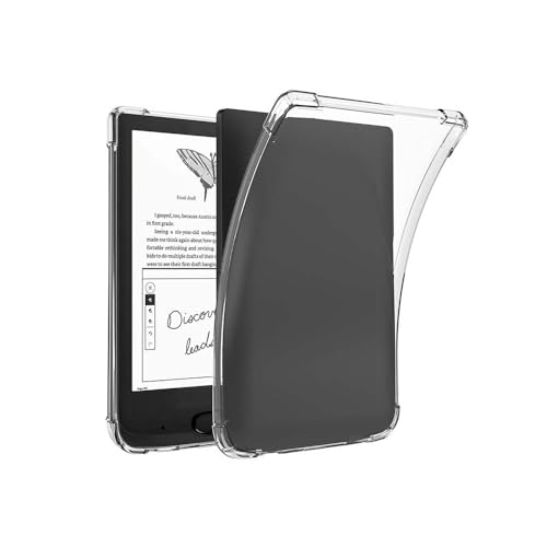 QJONSIU Hülle Kompatibel mit Pocketbook Basic Lux 4, Airbag Schutz Ultra-dünne Stoßfeste Schutzhülle, Weiche TPU Klar Hülle-Transparent von QJONSIU