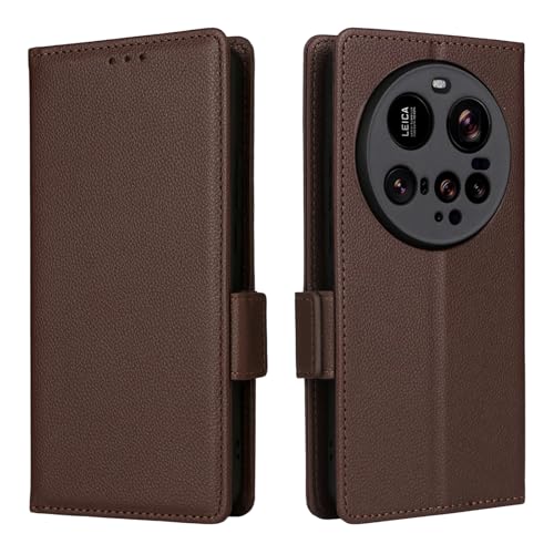 QJONSIU Hülle Kompatibel mit Xiaomi 15 Ultra, Lychee Textur Design, PU Leder Hülle, Magnetische Seitenschnalle, 3-Schlitze, Stand Funktion-Braun QJONSIU Hülle Kompatibel mit Xiaomi 15 Ultra, Lychee Textur Design, PU Leder Hülle, Magnetische Seitenschnalle, 3-Schlitze, Stand Funktion-Braun von QJONSIU