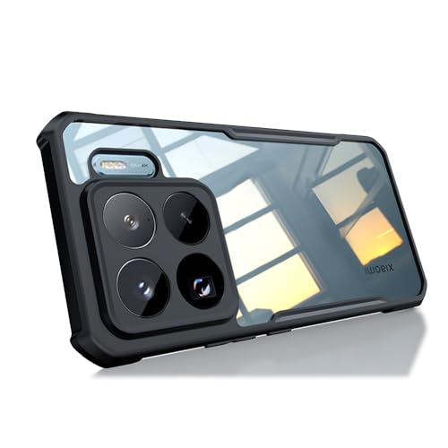 QJONSIU Hülle Kompatibel mit Xiaomi 15S Pro, Airbag Schutz Transparent PC-Rückseite + Weicher TPU-Rahmen, Anti Kratz Schutzhülle-Schwarz QJONSIU Hülle Kompatibel mit Xiaomi 15S Pro, Airbag Schutz Transparent PC-Rückseite + Weicher TPU-Rahmen, Anti Kratz Schutzhülle-Schwarz von QJONSIU