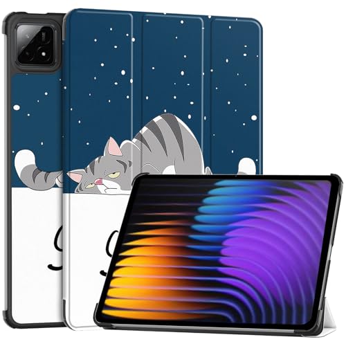 QJONSIU Hülle Kompatibel mit Xiaomi Pad 7 Ultra, Standfunktion Ultradünne Smart Cover mit Auto Sleep Wake, PU und PC Anti-Kratz Schutzhülle-2 von QJONSIU