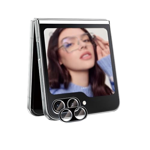 QJONSIU Kompatibel mit Samsung Galaxy Z Flip 7 Schutzfolie, 2 Pack Gehärtetes Glas Objektiv-Folie, Anti Kratzer Keine Blase-Schwarz QJONSIU Kompatibel mit Samsung Galaxy Z Flip 7 Schutzfolie, 2 Pack Gehärtetes Glas Objektiv-Folie, Anti Kratzer Keine Blase-Schwarz von QJONSIU