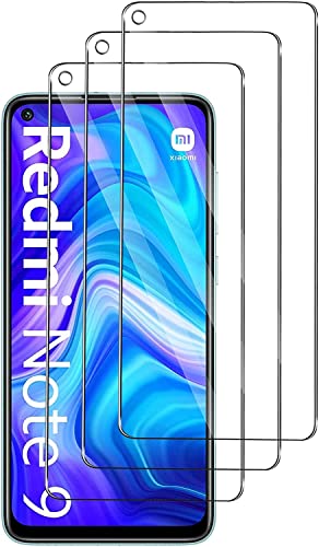 [3 Stück] Schutzfolie für Panzerglas für Xiaomi Redmi Note 9, Panzerglasfolie, Anti-Kratzen Glasfolie, Frei von Kratzern, HD Displayschutzfolie für Xiaomi Redmi Note 9- Transparent von QJOY