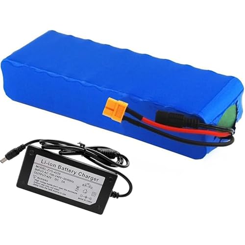 36 V 10 Ah 10S2P Lithium-Ionen-Akku für Elektrofahrräder, eingebauter BMS-Schutz mit Ladegerät, ideal für Elektrofahrradmotoren T 36 V 10 Ah 10S2P Lithium-Ionen-Akku für Elektrofahrräder, eingebauter BMS-Schutz mit Ladegerät, ideal für Elektrofahrradmotoren T von QJWM