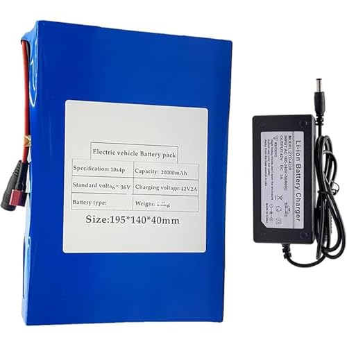 36 V 20 Ah 10S4P Lithium-Ionen-Akku für Elektrofahrräder, integrierter BMS-Schutz, ideal mit Ladegerät für 200 W 500 W 1000 W Elektrofahrradmotoren XT60 36 V 20 Ah 10S4P Lithium-Ionen-Akku für Elektrofahrräder, integrierter BMS-Schutz, ideal mit Ladegerät für 200 W 500 W 1000 W Elektrofahrradmotoren XT60 von QJWM