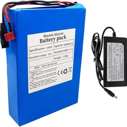 36 V 20 Ah 10S4P Lithium-Ionen-Akku für Elektrofahrräder mit integriertem BMS-Schutz und Ladegerät für den Motor eines Elektrofahrrads XT60+T 36 V 20 Ah 10S4P Lithium-Ionen-Akku für Elektrofahrräder mit integriertem BMS-Schutz und Ladegerät für den Motor eines Elektrofahrrads XT60+T von QJWM