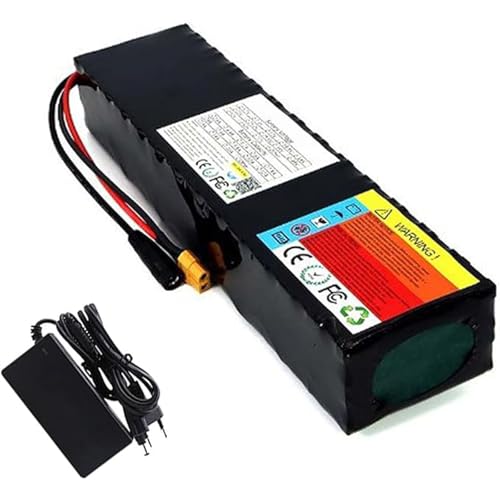 48 V 20 Ah 13S3P Lithium-Ionen-Akku für Elektrofahrräder, integrierter BMS-Schutz mit Ladegerät, ideal für Elektrofahrradmotoren XT60 48 V 20 Ah 13S3P Lithium-Ionen-Akku für Elektrofahrräder, integrierter BMS-Schutz mit Ladegerät, ideal für Elektrofahrradmotoren XT60 von QJWM