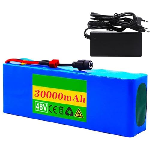 48 V 30 Ah 13S3P Lithium-Ionen-Akku Mit Ladegerät Und Integriertem BMS Für Elektrofahrräder Motor Elektro-Fahrrad-Scooter XT60 48 V 30 Ah 13S3P Lithium-Ionen-Akku Mit Ladegerät Und Integriertem BMS Für Elektrofahrräder Motor Elektro-Fahrrad-Scooter XT60 von QJWM