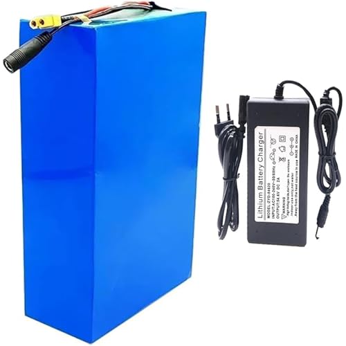 48 V 40 Ah 13S8P Lithium-Ionen-Akku für Elektrofahrräder, eingebauter BMS-Schutz mit Ladegerät für 200–1600 W Elektrofahrradmotor XT60+T 48 V 40 Ah 13S8P Lithium-Ionen-Akku für Elektrofahrräder, eingebauter BMS-Schutz mit Ladegerät für 200–1600 W Elektrofahrradmotor XT60+T von QJWM