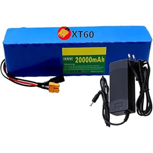 48V 20Ah Ebike-Akku 10S3p E-Bike Lithium-Ionen-Akku mit Ladegerät BMS für 1000W 750W 500W Motorroller Elektrofahrrad T 48V 20Ah Ebike-Akku 10S3p E-Bike Lithium-Ionen-Akku mit Ladegerät BMS für 1000W 750W 500W Motorroller Elektrofahrrad T von QJWM