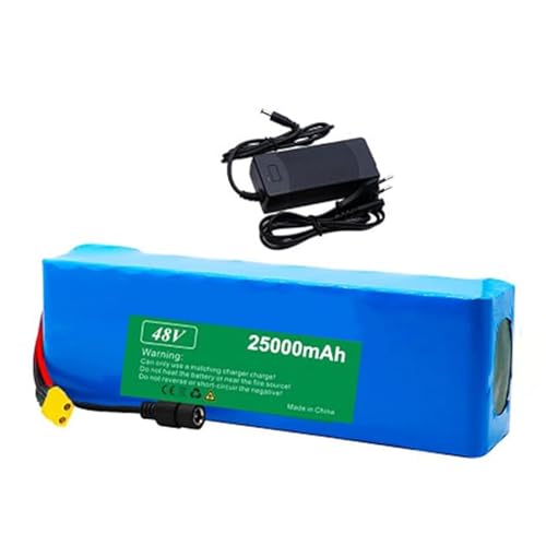 48V 25Ah E-Bike Akku Lectric Bike Battery Pack Wiederaufladbare Batterie Mit 48V Ladegerät Für Elektrofahrrad Scooter E-Bike XT60 48V 25Ah E-Bike Akku Lectric Bike Battery Pack Wiederaufladbare Batterie Mit 48V Ladegerät Für Elektrofahrrad Scooter E-Bike XT60 von QJWM