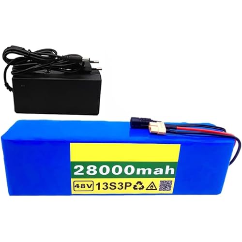 48V 28Ah 13S3P Elektrofahrrad-Lithiumbatterie mit Ladegerät und BMS Li-Ionen-Akkupack für Elektrofahrradmotor XT90 48V 28Ah 13S3P Elektrofahrrad-Lithiumbatterie mit Ladegerät und BMS Li-Ionen-Akkupack für Elektrofahrradmotor XT90 von QJWM