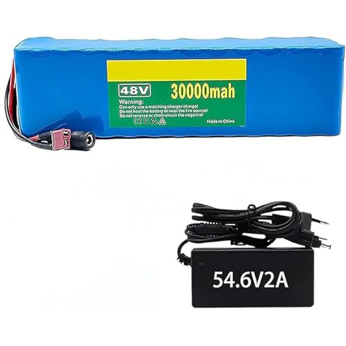 48V 30Ah PVC Elektrofahrradakku High Power mit BMS-Ladegerät für Elektrofahrrad-Rollermotor T von QJWM