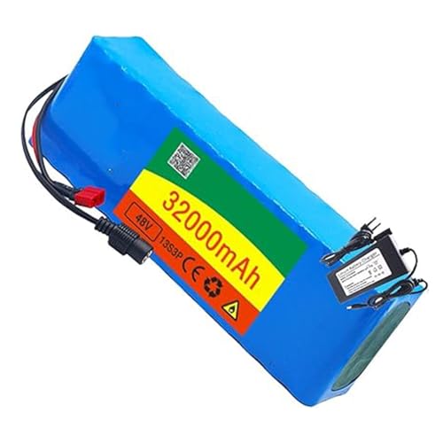 48V 32Ah Lithium-Ionen-Batterie 13S3P mit 42V Ladegerät BMS für Elektro-Fahrrad-Lithium-Batterie Hochleistungsbatterie 200-1000W XT60 48V 32Ah Lithium-Ionen-Batterie 13S3P mit 42V Ladegerät BMS für Elektro-Fahrrad-Lithium-Batterie Hochleistungsbatterie 200-1000W XT60 von QJWM