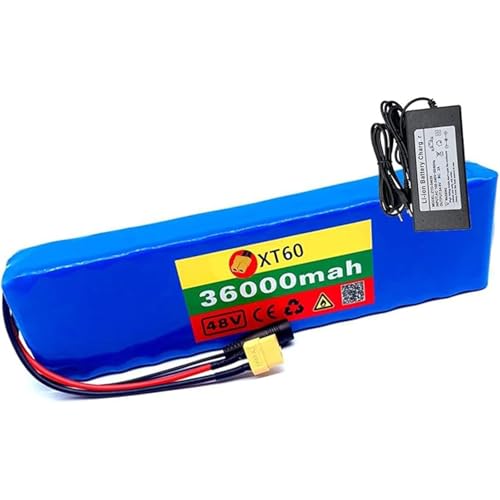 48V 36Ah 13S2P E Bike Akku Lithium Ionen Akku Integriertem BMS Mit Ladegerät Für Motor Elektro Fahrrad Scooter Elektrofahrradmotor T von QJWM