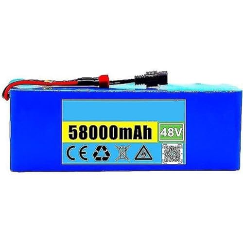 48V 58Ah Lithium-Batterie Für Elektrische Fahrrad 13S3P Li-Ion Batterie Mit Ladegerät Für Elektrische Skateboard Elektro-scooter T 48V 58Ah Lithium-Batterie Für Elektrische Fahrrad 13S3P Li-Ion Batterie Mit Ladegerät Für Elektrische Skateboard Elektro-scooter T von QJWM