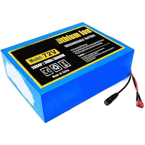 72V 20Ah 20S4P Elektro-Fahrrad-Akku mit Ladegerät Eingebauter BMS-Schutz für 200W-3000W Elektro-Fahrradmotoren XT30 72V 20Ah 20S4P Elektro-Fahrrad-Akku mit Ladegerät Eingebauter BMS-Schutz für 200W-3000W Elektro-Fahrradmotoren XT30 von QJWM