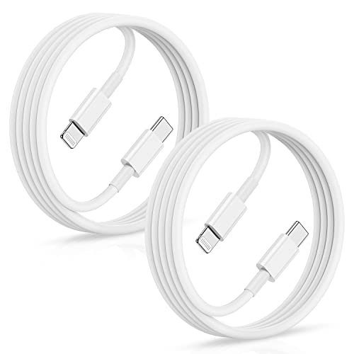 USB-C-auf-Lightning-Kabel, 1,8 m, Apple MFi-zertifiziert, Typ C, Schnellladekabel, 1,8 m, für iPhone 14, 13, 12, 11 Pro/Pro/Max/Mini/iPhone SE, 2 Stück von QKFON