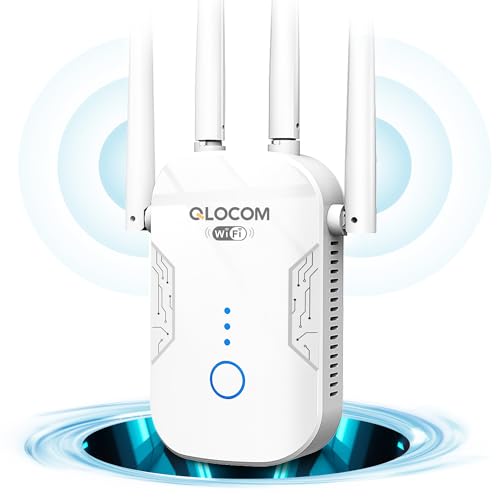 QLOCOM 2025 Neuestes WLAN Verstärker Repeater 1200Mbit/s, WiFi Internet Verstärker Dualband 5GHz & 2.4GHz mit WPS, WiFi Booster Kompatibel Allen WLAN Geräten QLOCOM 2025 Neuestes WLAN Verstärker Repeater 1200Mbit/s, WiFi Internet Verstärker Dualband 5GHz & 2.4GHz mit WPS, WiFi Booster Kompatibel Allen WLAN Geräten von QLOCOM