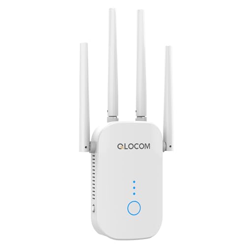 QLOCOM WiFi Range Extender AC1200 WLAN Verstärker mit 4 Antenne lnhstavdgeiy von QLOCOM