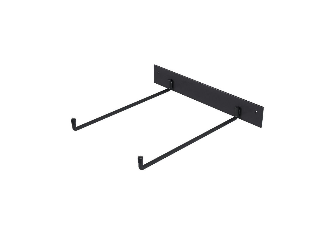 QLS Halterung aus Stahl für Gartenstühle Wandhalterung, (Schwarz Aufbewahrung Wandhaken zum Anschrauben Gerätehalter) von QLS