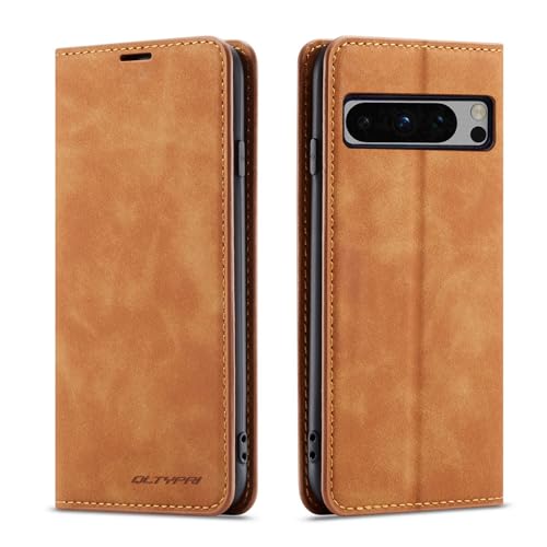 QLTYPRI Hülle für Google Pixel 8 Pro, Premium Dünne Ledertasche Handyhülle mit Kartenfach Ständer Flip Schutzhülle Kompatibel mit Google Pixel 8 Pro - Braun QLTYPRI Hülle für Google Pixel 8 Pro, Premium Dünne Ledertasche Handyhülle mit Kartenfach Ständer Flip Schutzhülle Kompatibel mit Google Pixel 8 Pro - Braun von QLTYPRI
