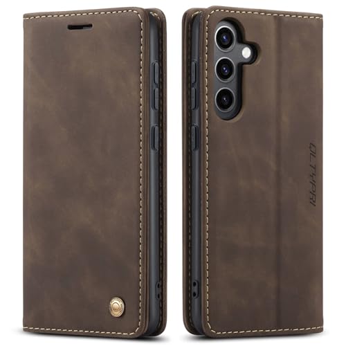 QLTYPRI Hülle für Samsung Galaxy A16 5G/4G, Vintage Dünne Handyhülle mit Kartenfach Geld Slot Ständer PU Ledertasche TPU Bumper Wallet Case Flip Schutzhülle für Samsung Galaxy A16 5G/4G - Kaffee QLTYPRI Hülle für Samsung Galaxy A16 5G/4G, Vintage Dünne Handyhülle mit Kartenfach Geld Slot Ständer PU Ledertasche TPU Bumper Wallet Case Flip Schutzhülle für Samsung Galaxy A16 5G/4G - Kaffee von QLTYPRI